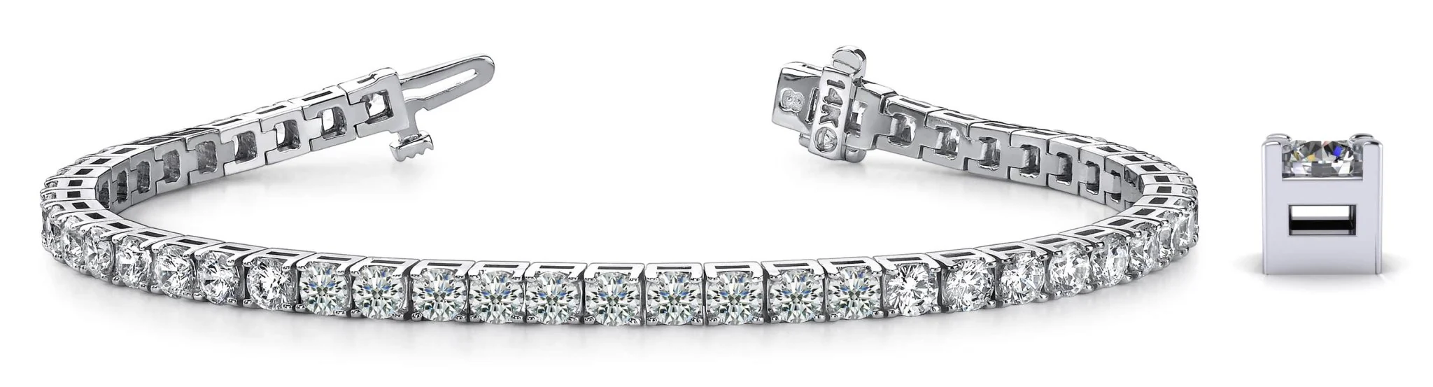 Diamond Dreams Diamond Tennis Bracelet with 14.58 ct.(finished) 4.7mm - Image 5