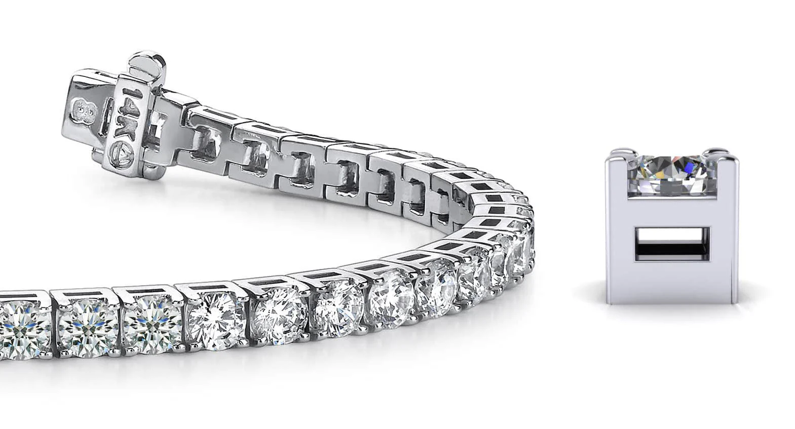 Diamond Dreams Diamond Tennis Bracelet with 6.76 ct.(finished) 3.2mm