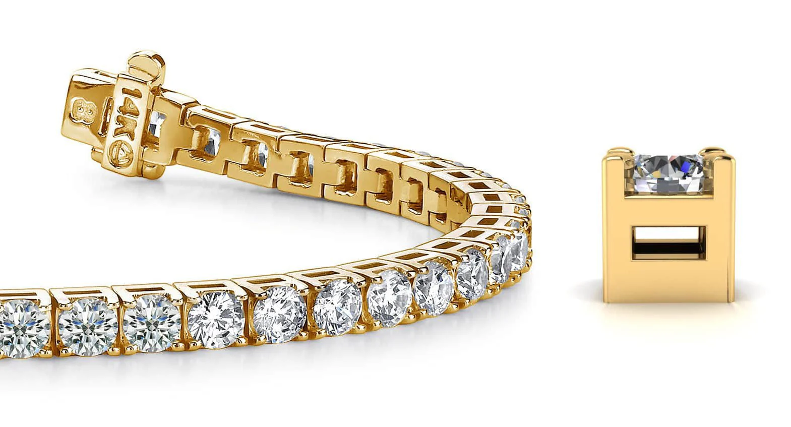 Diamond Dreams Lab-Grown Diamond Tennis Bracelet with 3.90 ct.(finished) 2.5mm - Image 2
