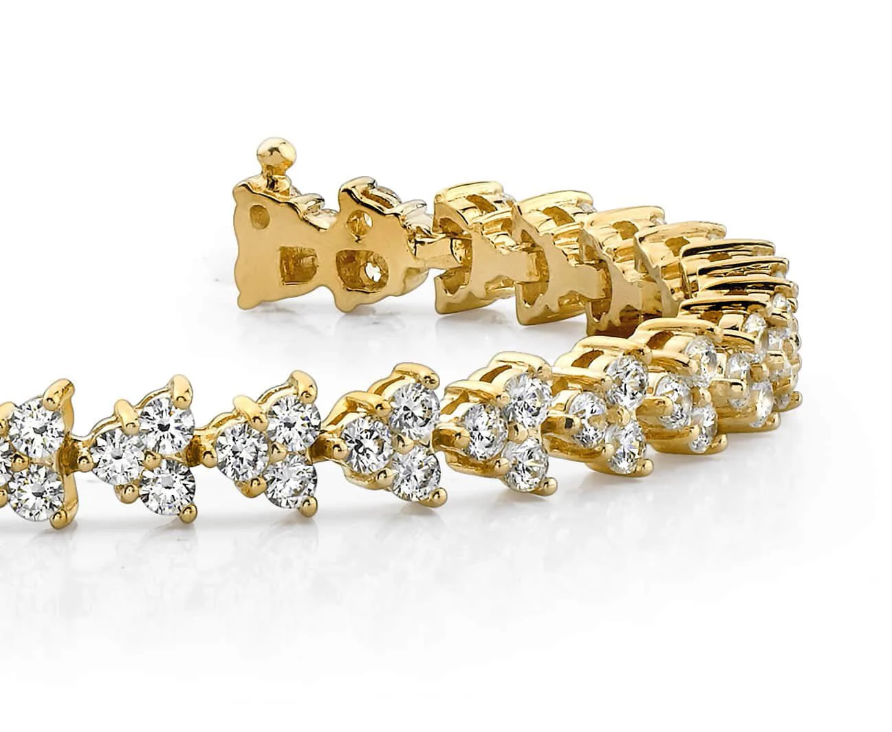 Diamond Pyramid Design Diamond Bracelet with 2.46 ct.(finished) 1.75mm - Image 2