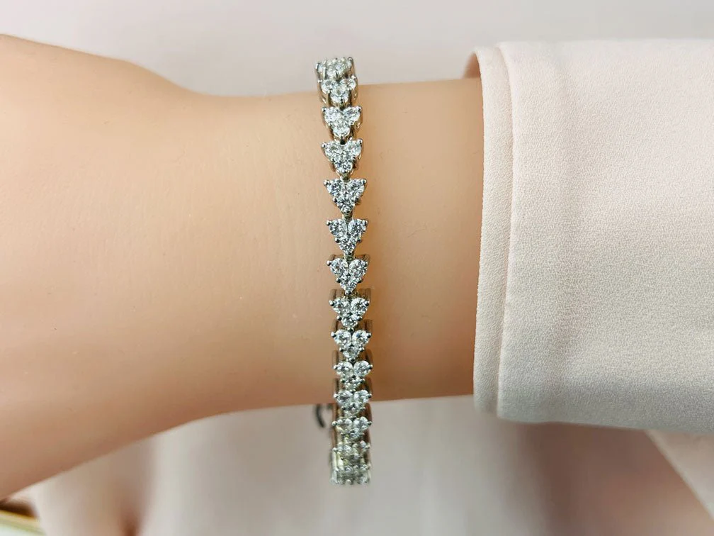 Diamond Pyramid Design Diamond Bracelet with 7.98 ct.(finished) 3.0mm - Image 3