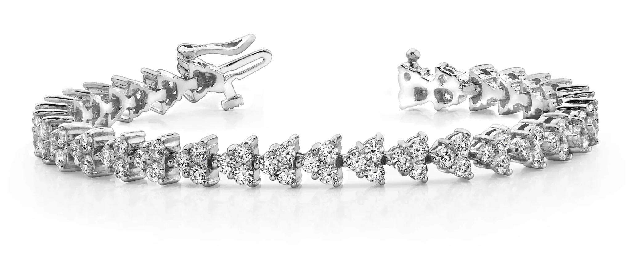 Diamond Pyramid Design Bracelet Lab-Grown Diamond with 4.10 ct.(finished) 2.0mm - Image 5