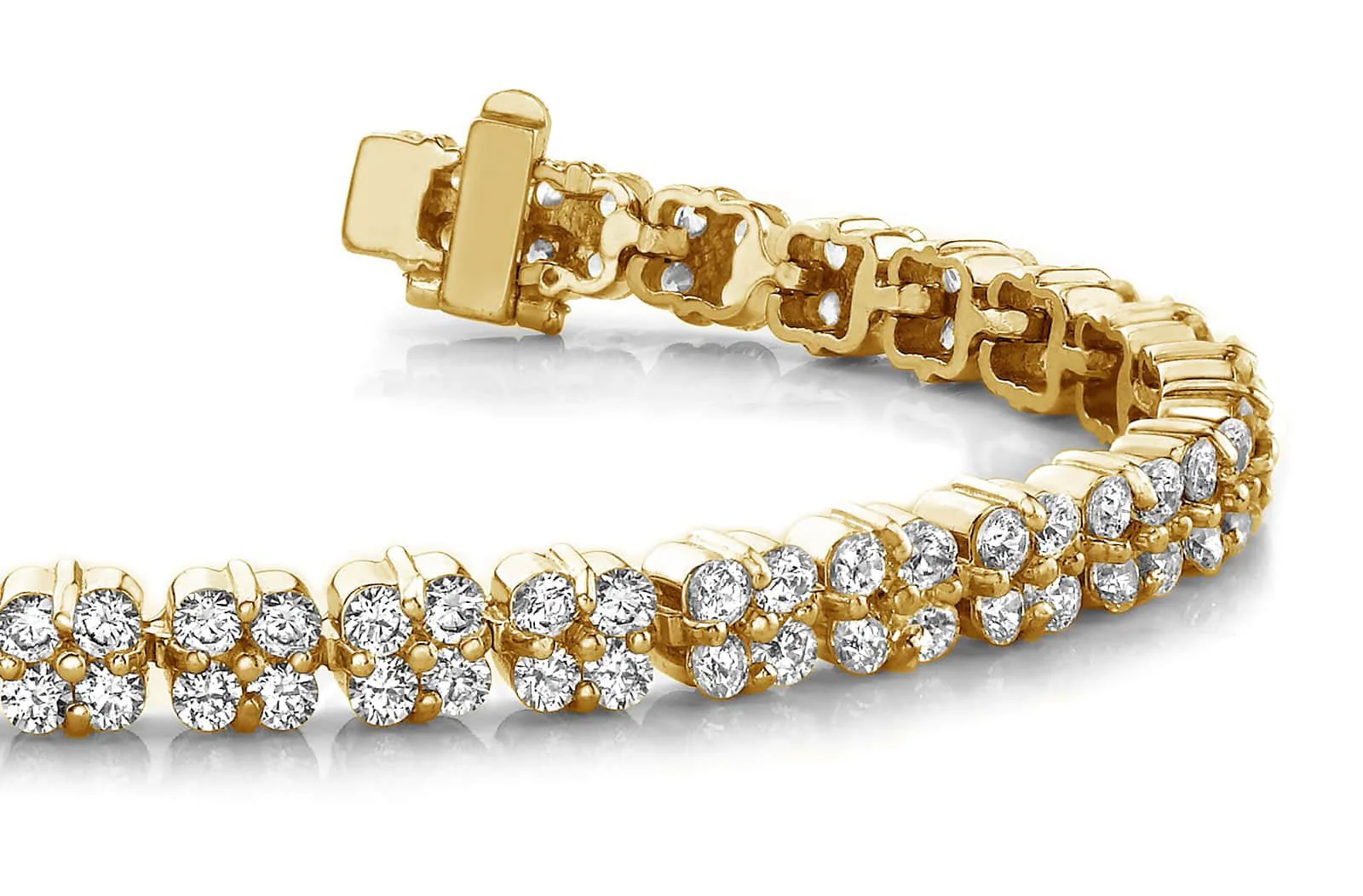 Diamond Squares Diamond Bracelet with 2.99 ct.(finished) 1.5mm - Image 2
