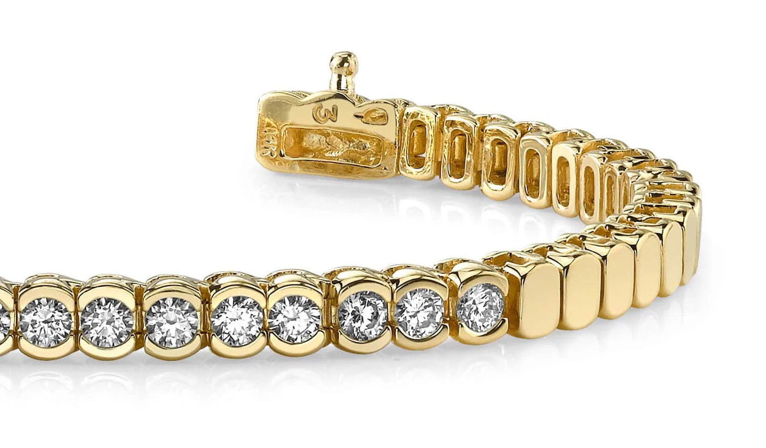 Diamond Tears Diamond Bracelet with 1.40 ct.(finished) 3.0mm - Image 2