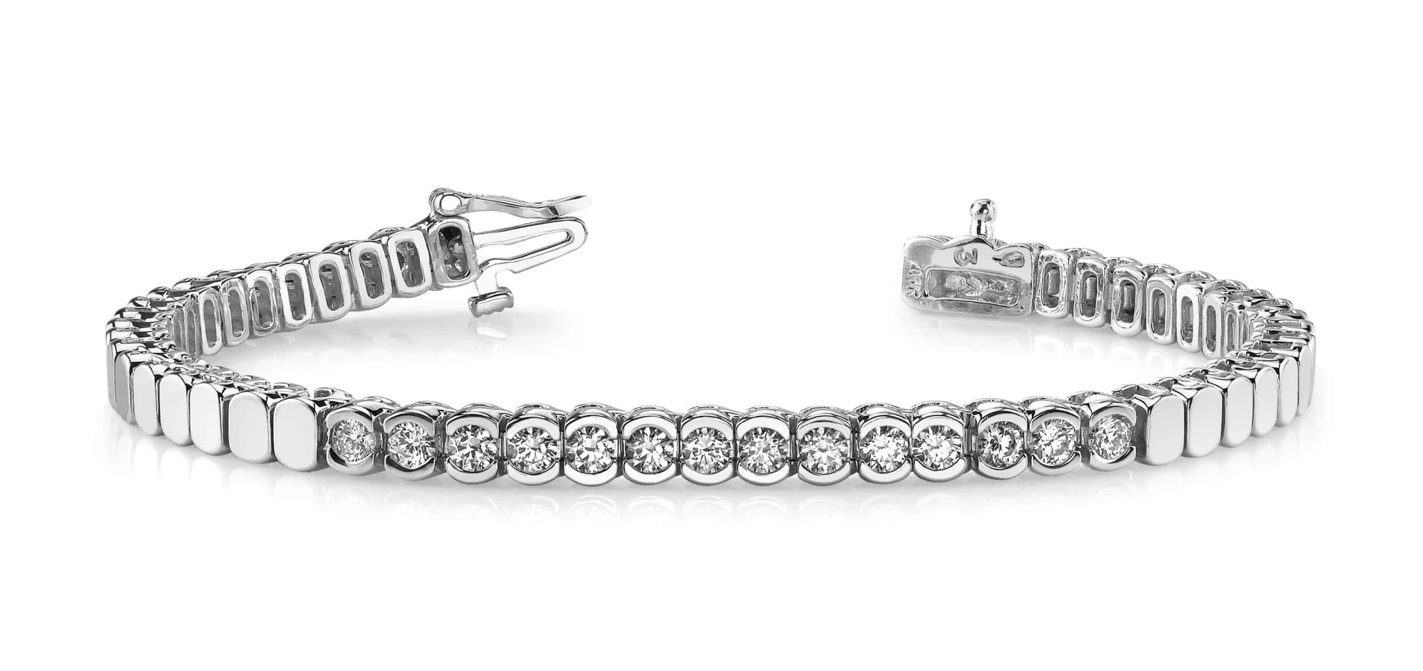 Diamond Tears Diamond Bracelet with 1.40 ct.(finished) 3.0mm - Image 4