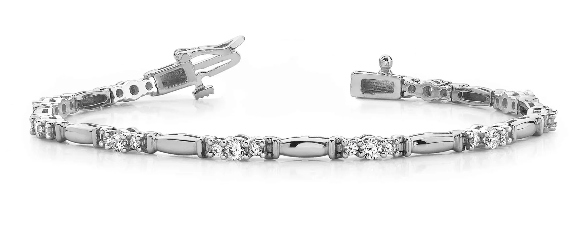 Diamond Triplet Lab-Grown Diamond Bracelet with 2.00 ct.(finished) 2.5mm, 3mm - Image 4