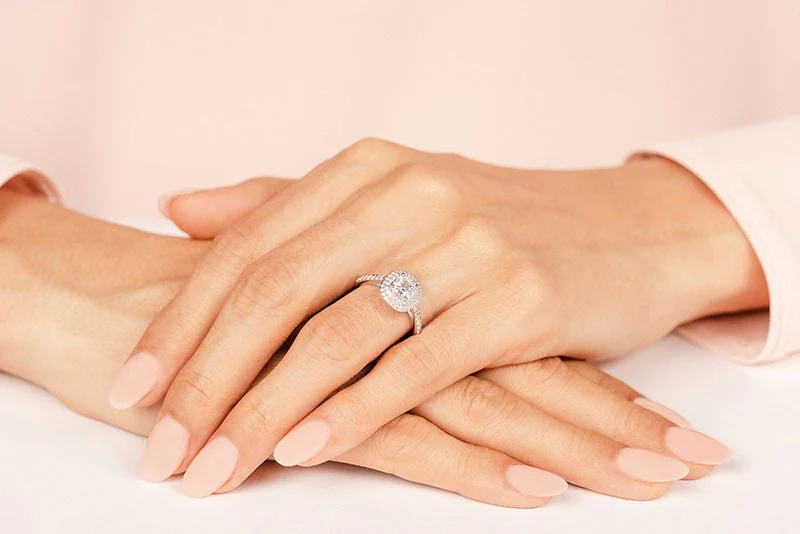 Double Halo Cushion Cut Diamond Engagement Ring with 1.59 ct. (1.00 ct. center diamond) - Image 4