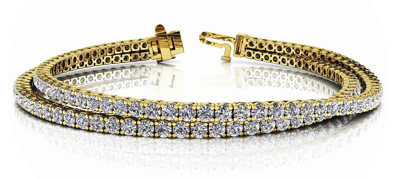 Double Strand Flexible Lab-Grown Diamond Bracelet with 4.62 ct.(finished) 1.9mm - Image 6