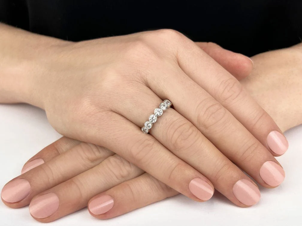 Eclipse Lab-Grown Diamond Anniversary Ring with 1.75 ct.(finished) 4mm - Image 3