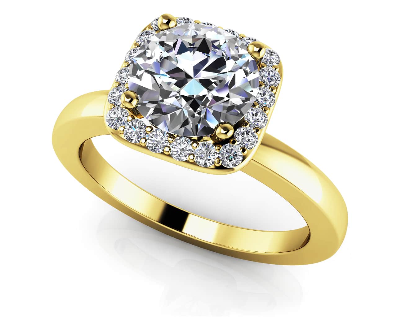 Elegant Dreams Lab-Grown Diamond Engagement Ring with 0.33 ct. (0.25 ct. center diamond) - Image 2