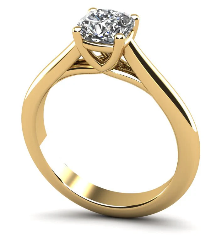 Elegant Round Solitaire Diamond Engagement Ring with 1.50 ct.(finished) 6.5x6.5mm - Image 2