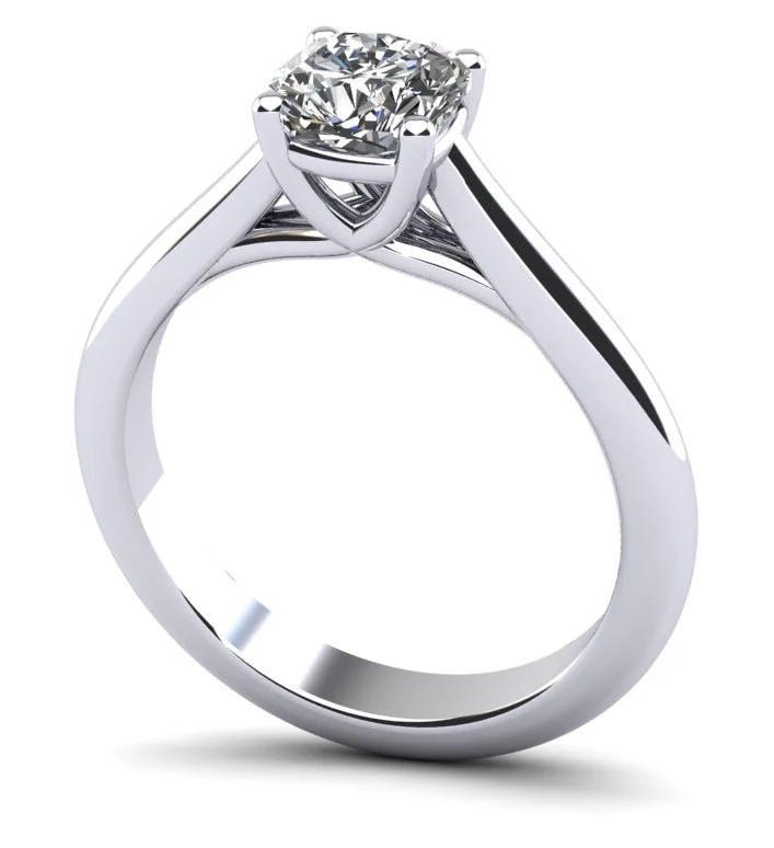Elegant Round Lab-Grown Diamond Solitaire Engagement Ring with 2.00 ct.(finished) 7x7mm