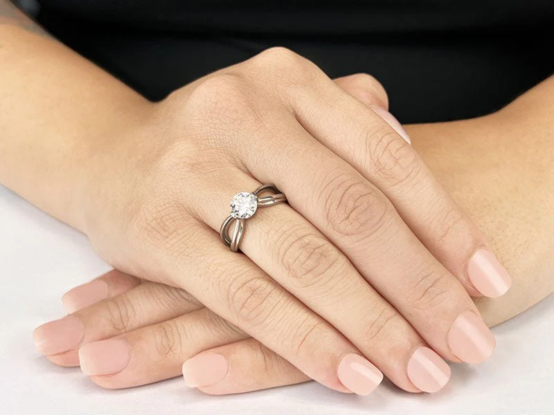 Endless Love Comfort Fit Solitaire Diamond Ring with 1.50 ct.(finished) 7.4mm - Image 3