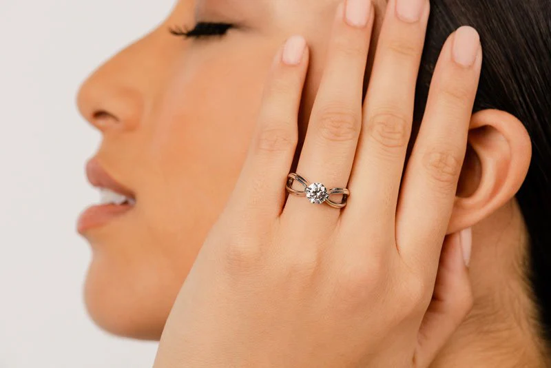 Endless Love Comfort Fit Lab-Grown Diamond Solitaire Ring with 0.50 ct.(finished) 5mm - Image 4