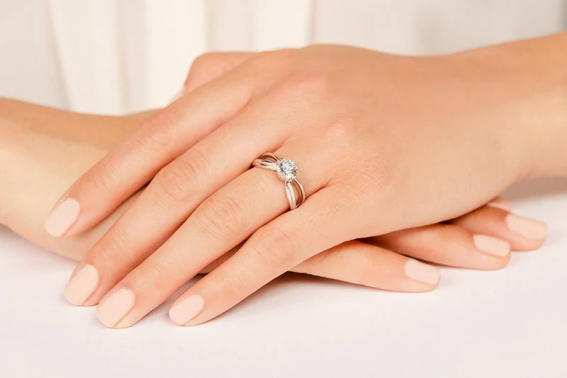 Endless Love Comfort Fit Lab-Grown Diamond Solitaire Ring with 0.50 ct.(finished) 5mm - Image 5