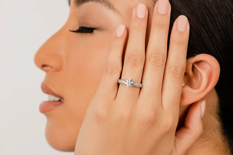 Eternally Yours Four Prong Diamond Engagement Ring with 2.04 ct. (1.00 ct. center diamond) - Image 4