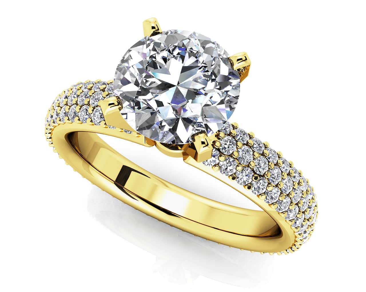 Eternally Yours Four Prong Lab-Grown Diamond Engagement Ring with 2.54 ct. (1.50 ct. center diamond) - Image 2