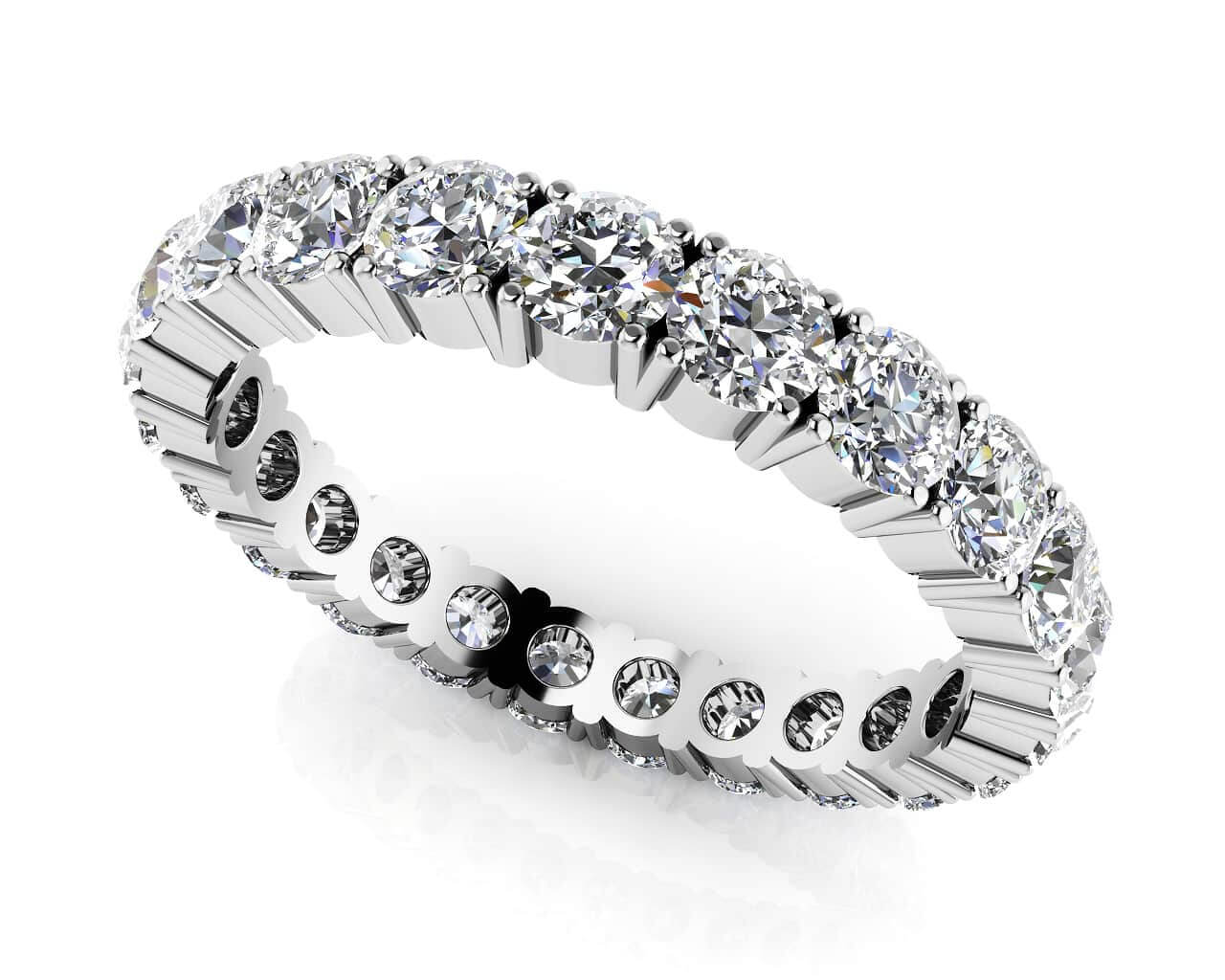 Everlasting Love Four Prong Diamond Eternity Lab-Grown Diamond Ring with 0.99 ct.(finished) 2.0mm