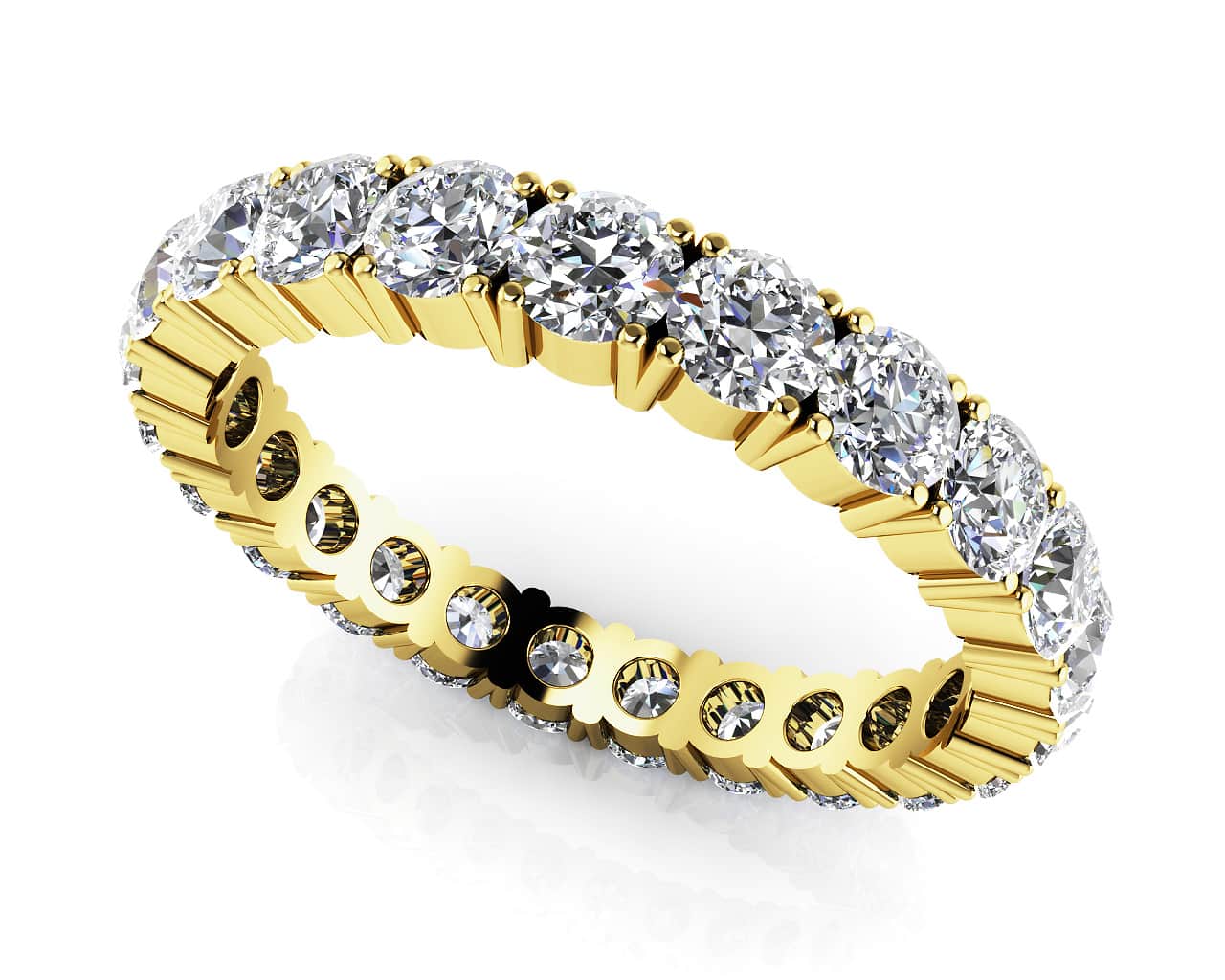 Everlasting Love Four Prong Diamond Eternity Lab-Grown Diamond Ring with 2.04 ct.(finished) 2.9mm - Image 2
