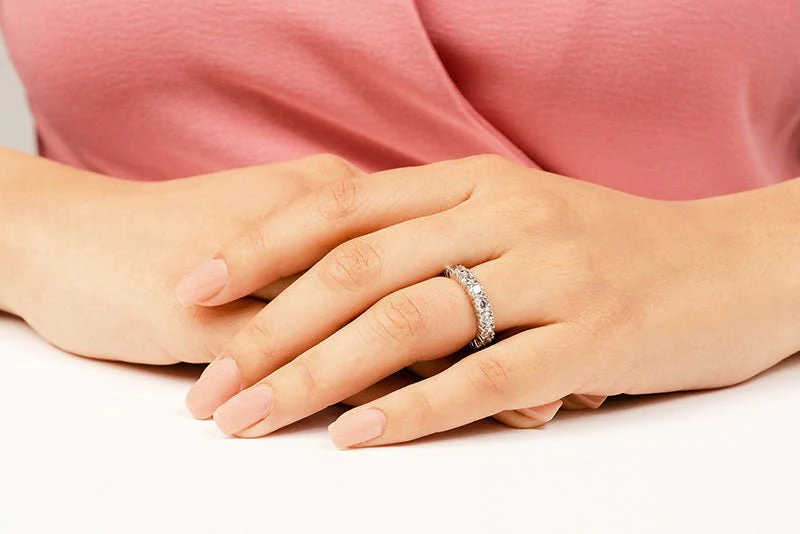 Everlasting Love Four Prong Diamond Eternity Lab-Grown Diamond Ring with 2.46 ct.(finished) 3.2mm - Image 4