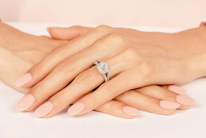 Exquisite Double Halo Lab-Grown Diamond Engagement Ring with 1.95 ct. (1.25 ct. center diamond) - Image 3