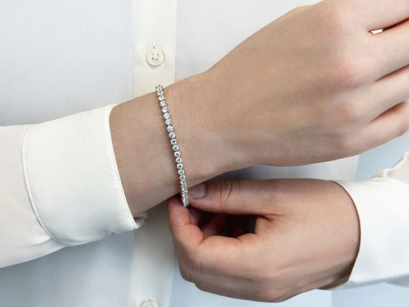 Fiery Flame Lab-Grown Diamond Tennis Bracelet with 9.00 ct.(finished) 4mm - Image 3