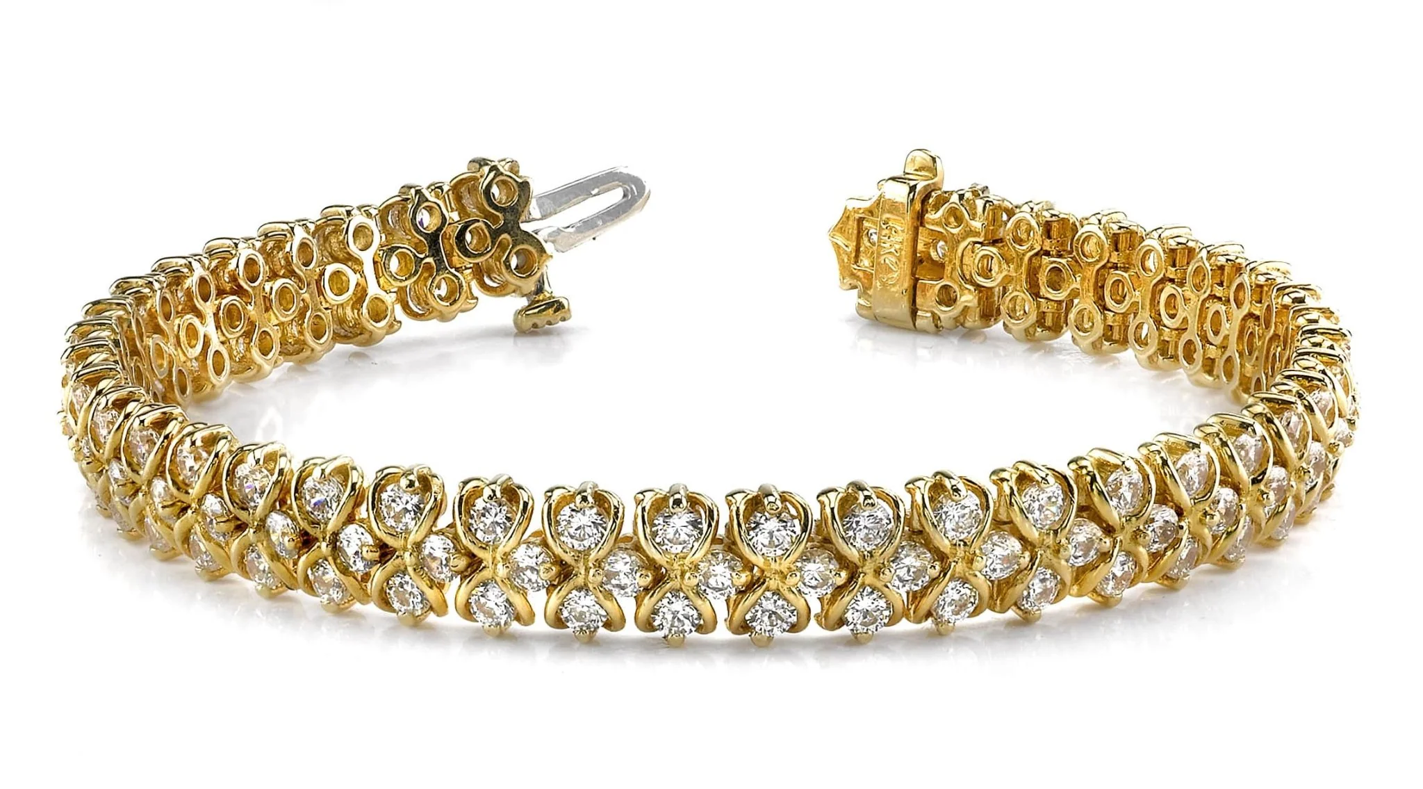 Figure Eight Diamond Link Diamond Bracelet with 4.97 ct.(finished) 2.1mm - Image 3