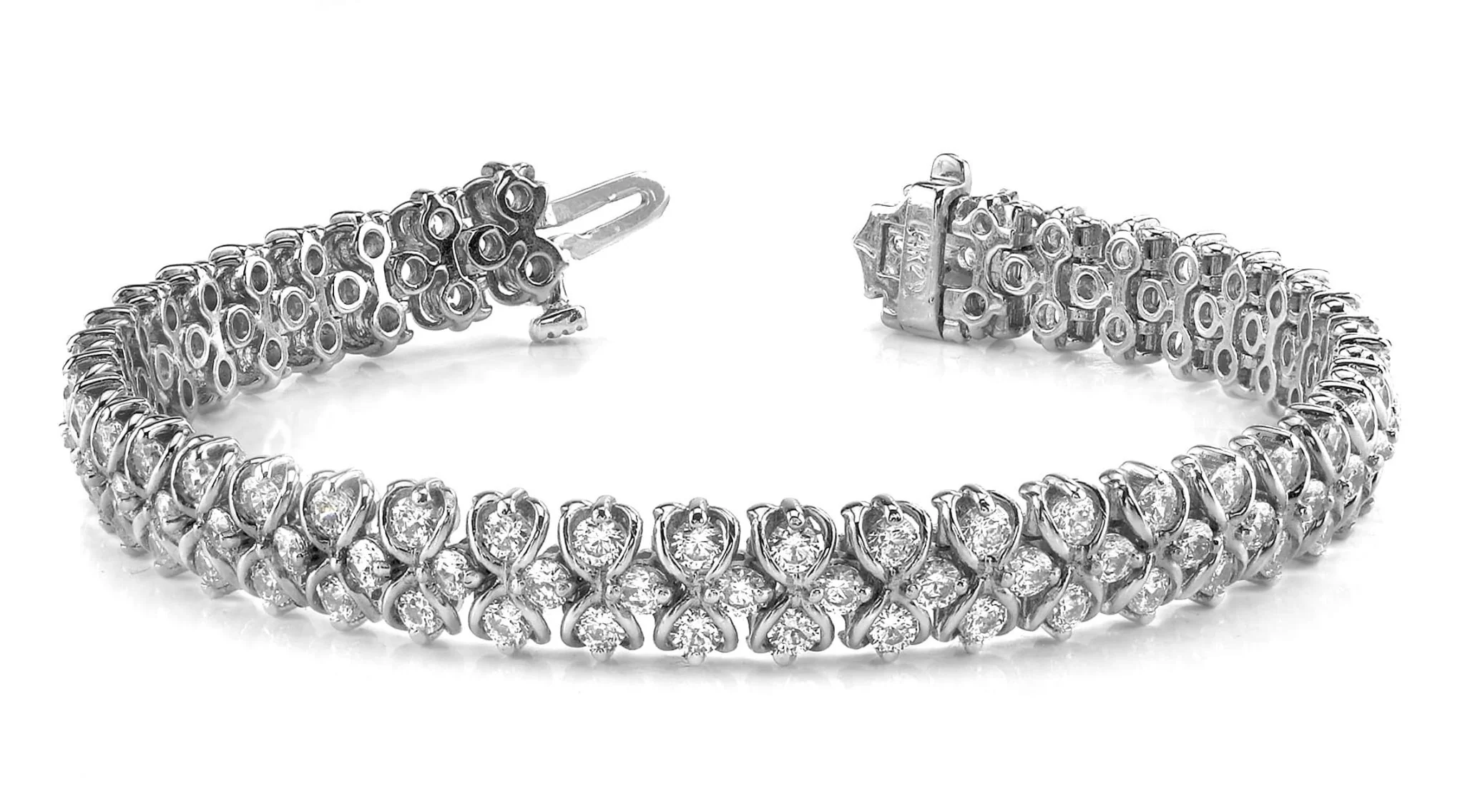 Figure Eight Diamond Link Bracelet Lab-Grown Diamond with 5.94 ct.(finished) 2.25mm - Image 4