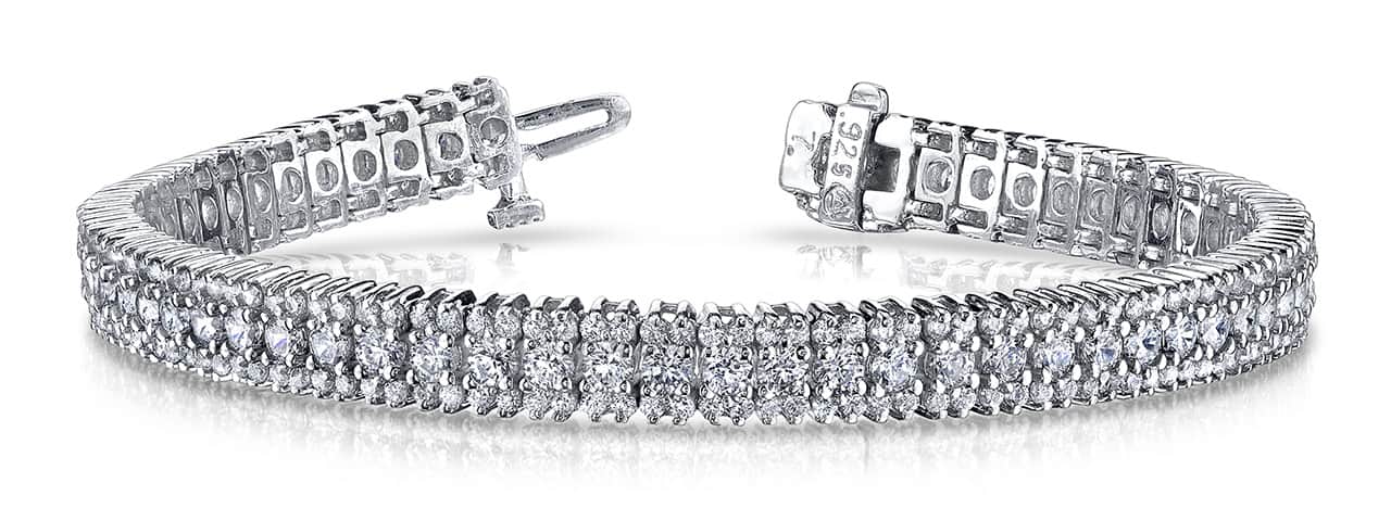 Flashy Prong Set Lab-Grown Diamond Bracelet with 6.82 ct.(finished) 1.3mm, 2.6mm - Image 5