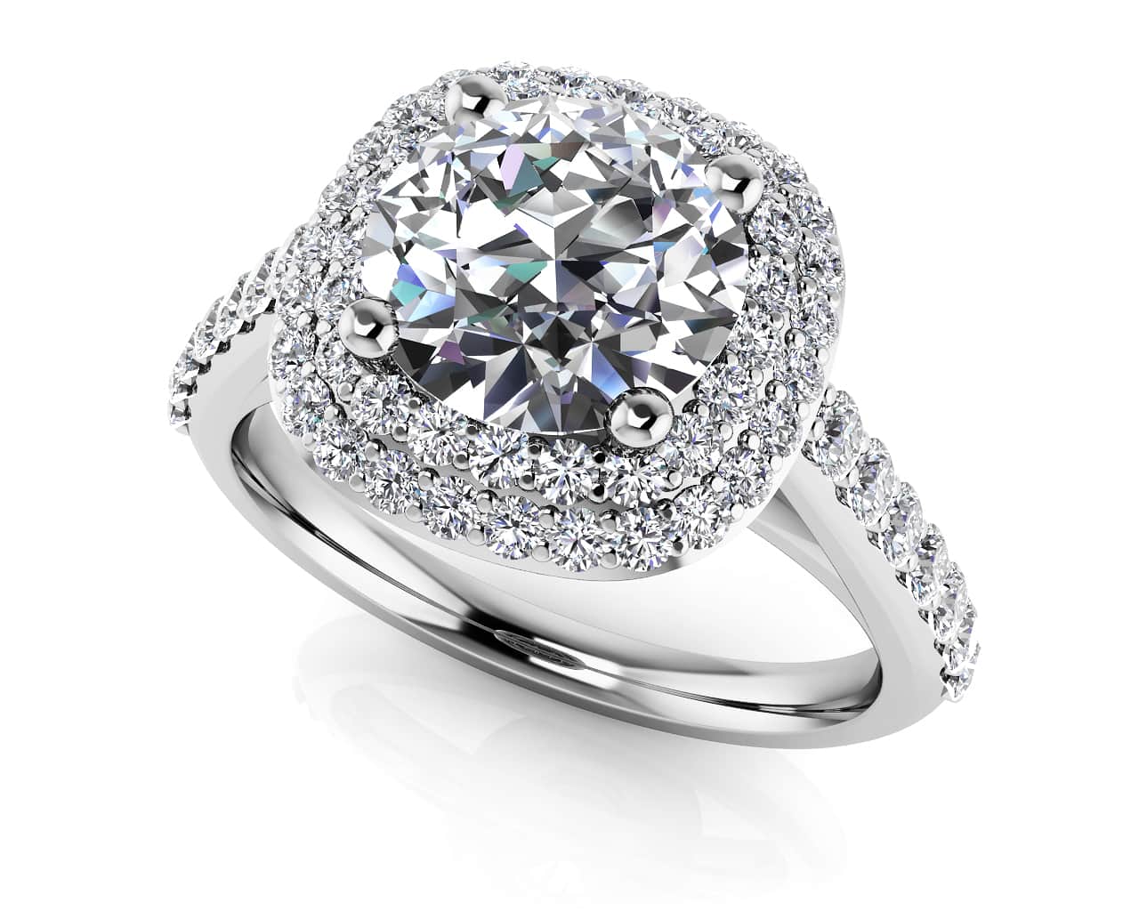Forever Yours Diamond Engagement Ring with 1.78 ct. (1.25 ct. center diamond)