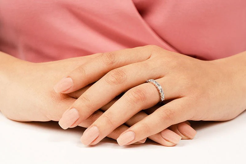 Gleaming Brilliance Lab-Grown Diamond Anniversary Ring with 1.12 ct.(finished) 3.5mm - Image 4