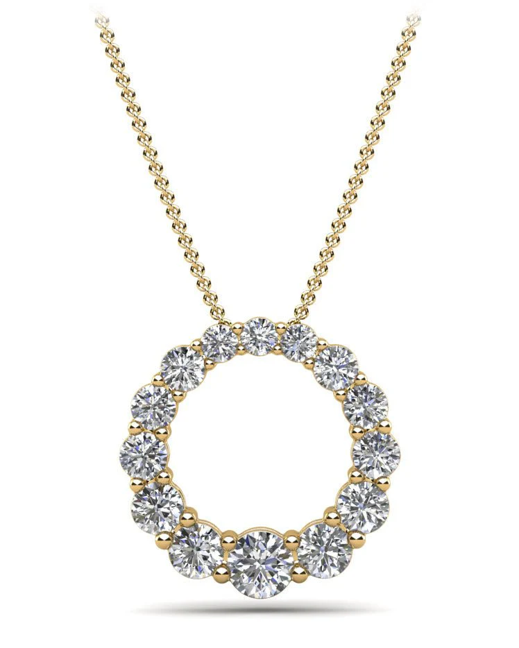 Graduated Brilliant Lab-Grown Diamond Pendant with 1.08 ct.(finished) - Image 2