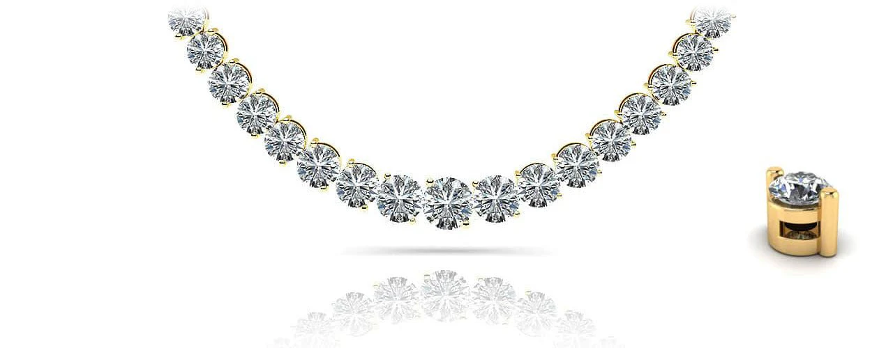 Graduated Lab-Grown Diamond Strand with 8.23 ct.(finished) - Image 2