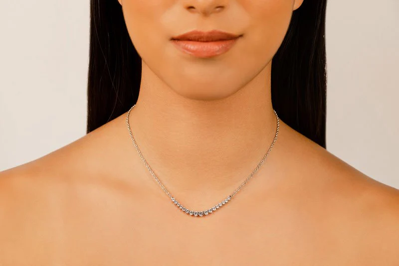 Graduated Shiny Link Lab-Grown Diamond Necklace with 5.04 ct.(finished) - Image 3