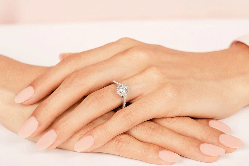Heavenly Halo Diamond Engagement Ring with 2.49 ct. (2.00 ct. center diamond) - Image 3