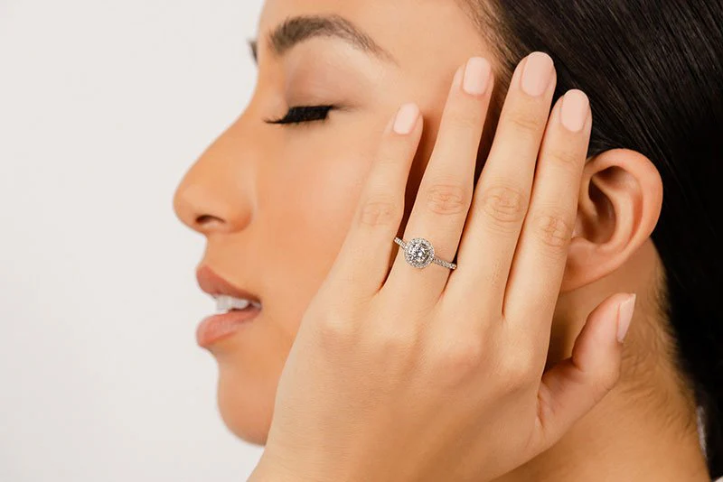Heavenly Halo Diamond Engagement Ring with 2.49 ct. (2.00 ct. center diamond) - Image 4