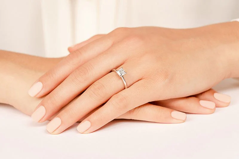 Infinite Love Princess Cut Lab-Grown Diamond Solitaire Engagement Ring with 1.50 ct.(finished) 6.5mm - Image 3