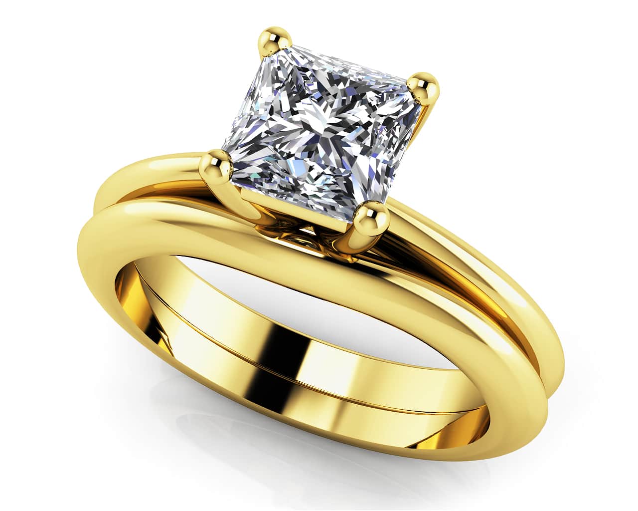 Infinite Love Solitaire Engagement Ring Set Diamond  with 1.50 ct.(finished) 6.5mm - Image 2