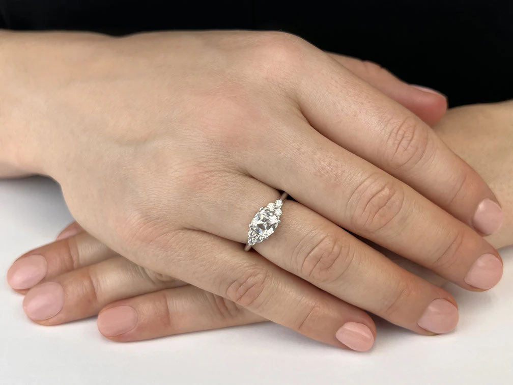 Lasting Impression Cushion Lab-Grown Diamond Engagement Ring with 1.46 ct. (1.25 ct. center diamond) - Image 3