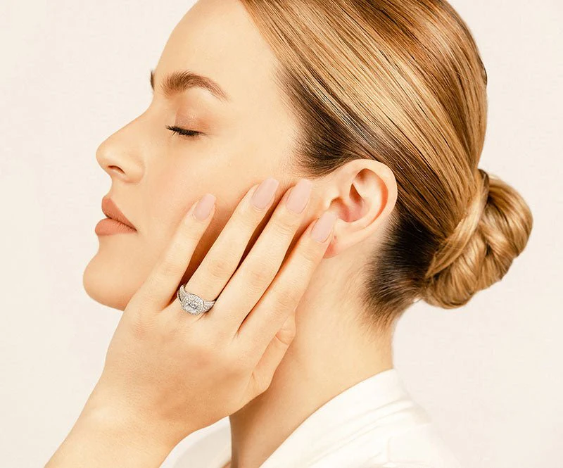 Lasting Legacy Cushion Cut Lab-Grown Diamond Bridal Set with 2.18 ct. (1.00 ct. center diamond) - Image 3