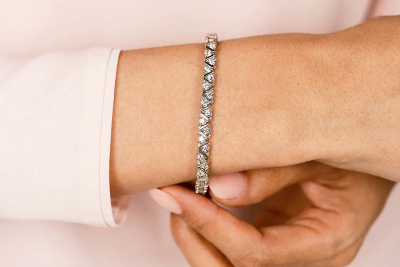 Leaning Fence Lab-Grown Diamond Bracelet with 5.06 ct.(finished) 3.1mm - Image 3