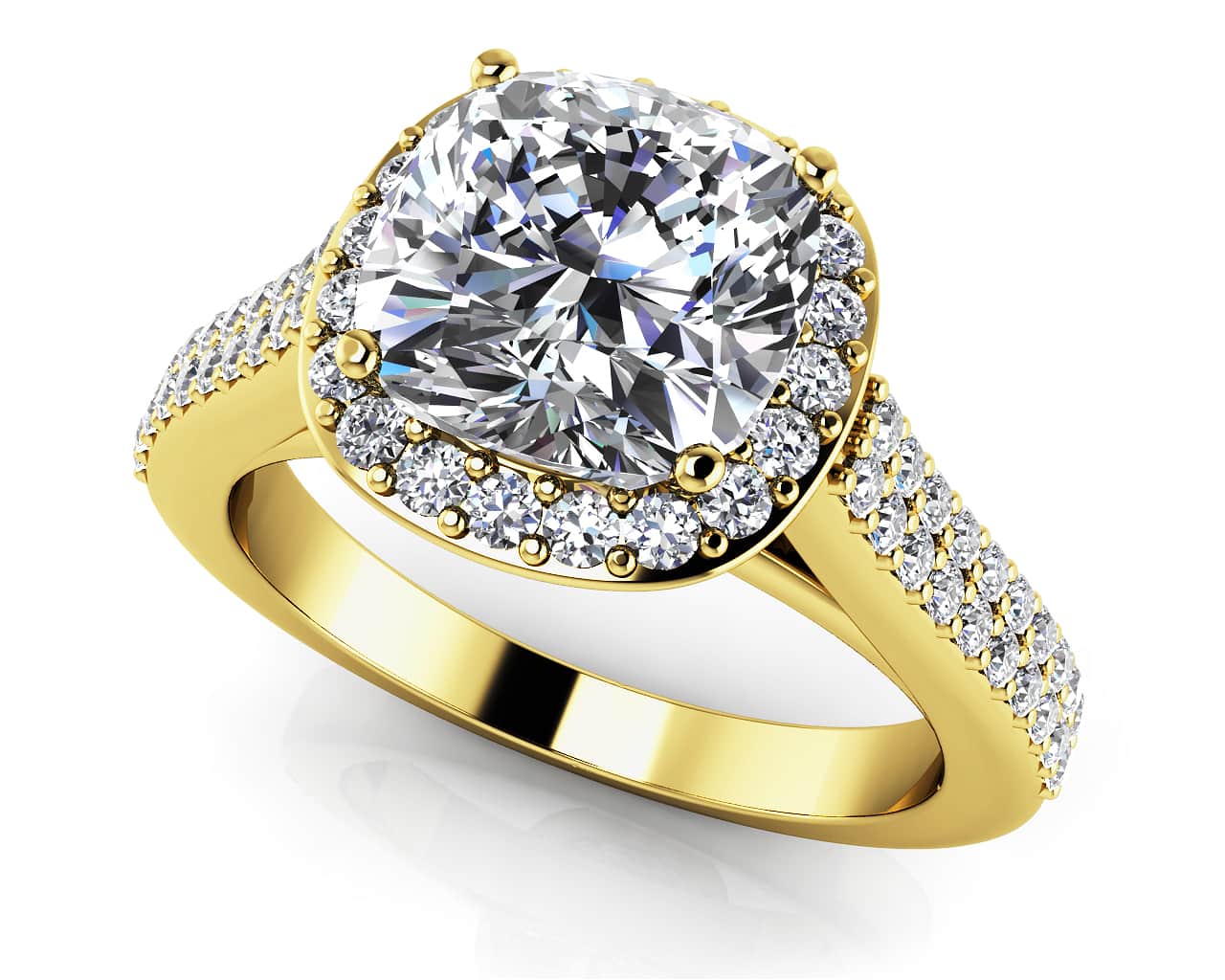 Limitless Love Cushion Cut Diamond Engagement Ring with 1.75 ct. (1.25 ct. center diamond) - Image 2