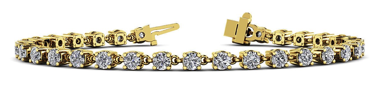 Linked Diamond  Tennis Bracelet with 2.34 ct.(finished) 2.5mm - Image 6