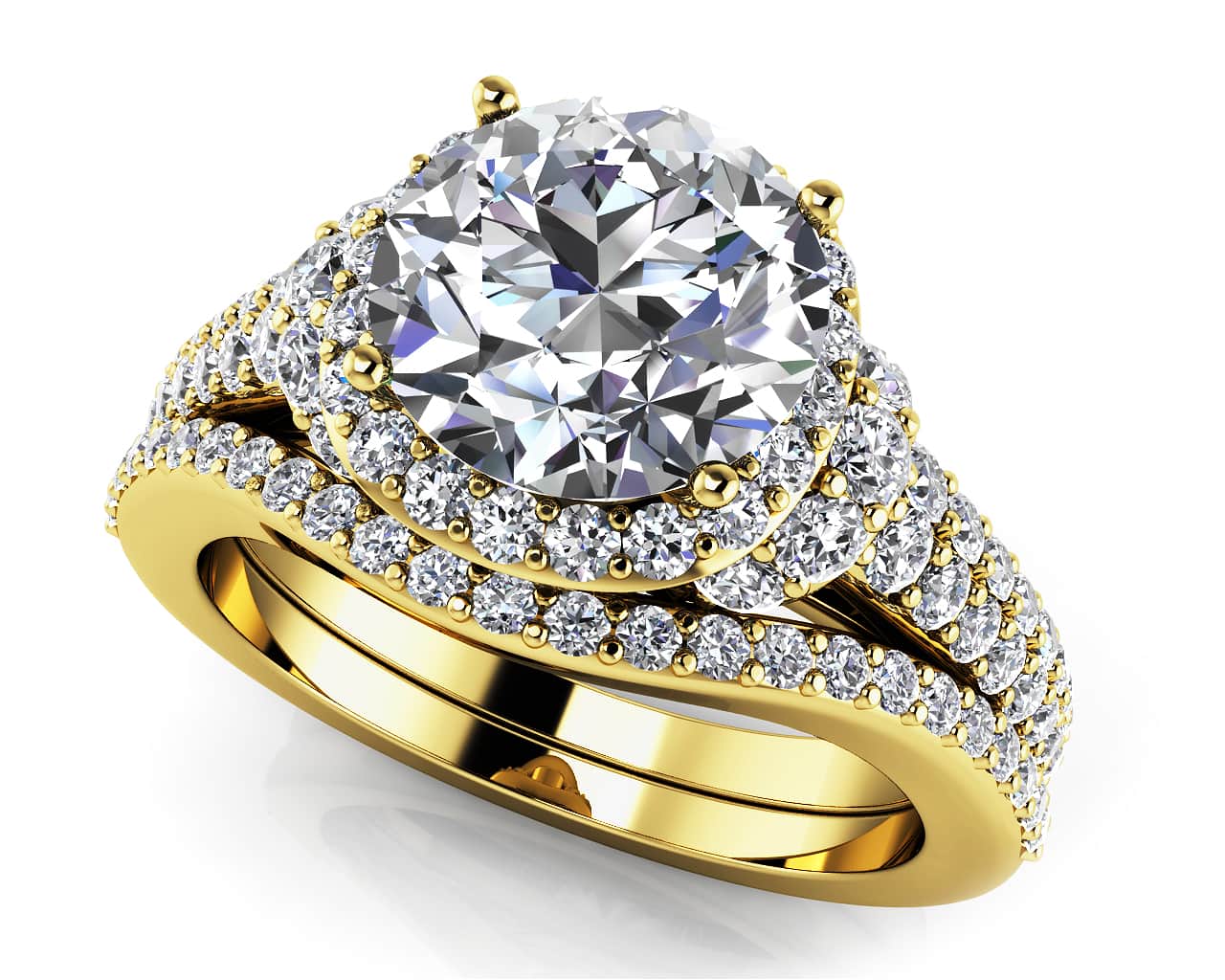 Love Letter Bridal Set Diamond  with 1.41 ct. (0.50 ct. center diamond) - Image 2
