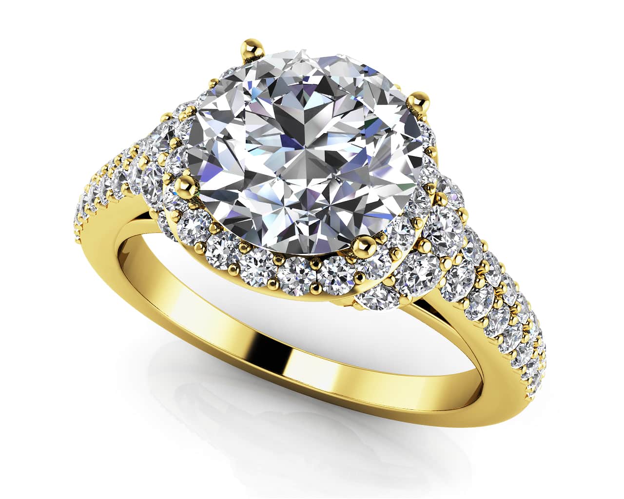 Love Letter Lab-Grown Diamond Engagement Ring with 1.45 ct. (0.75 ct. center diamond) - Image 2