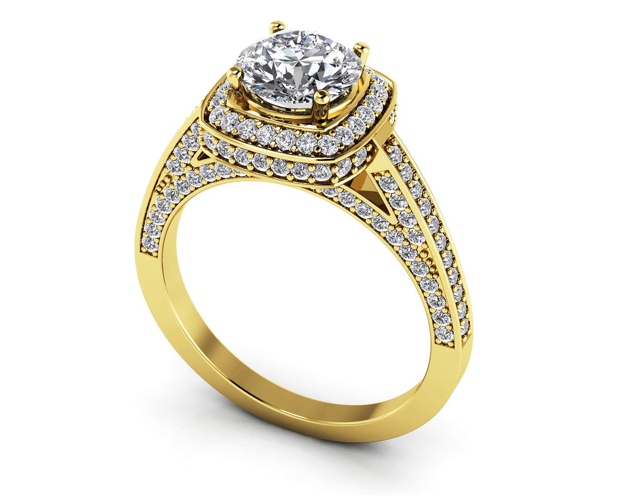 Luminous Lab-Grown Diamond Engagement Ring with 2.71 ct. (2.00 ct. center diamond) - Image 2