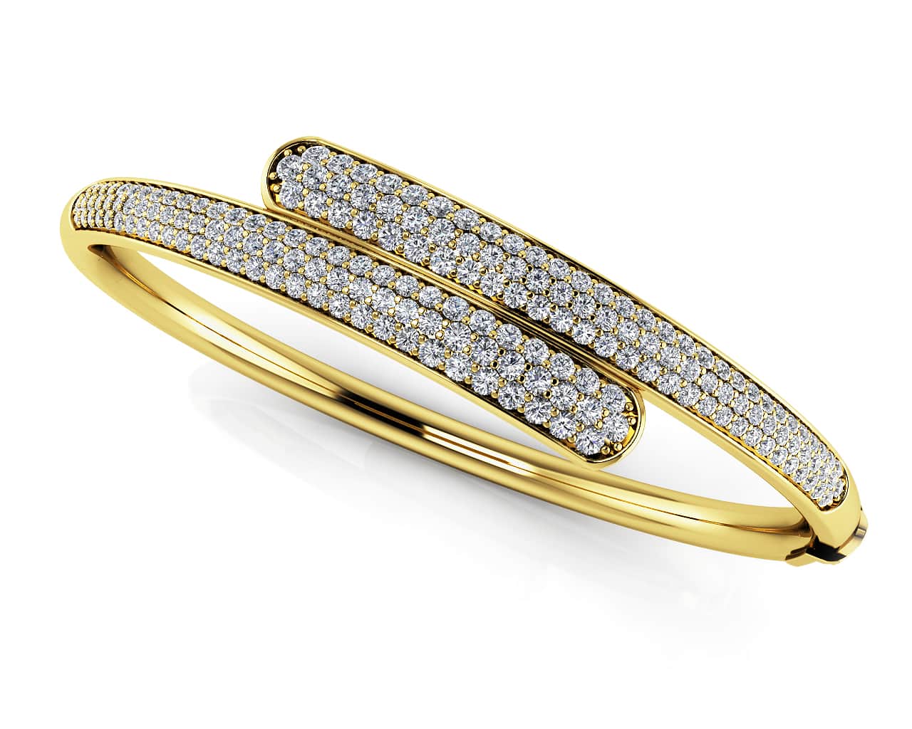 Luxe Diamond Bangle with 2.24 ct.(finished) 1.2mm, 1.4mm, 1.6mm - Image 2