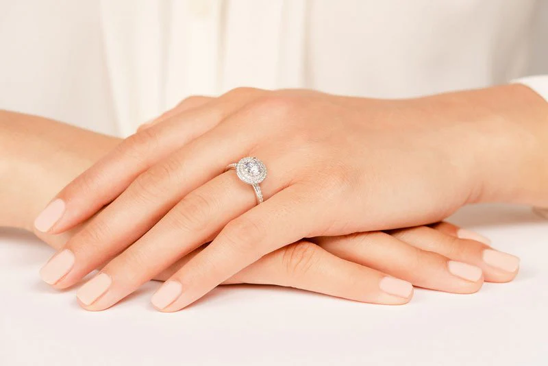 Luxurious Double Halo Lab-Grown Diamond Engagement Ring with 2.56 ct. (2.00 ct. center diamond) - Image 5