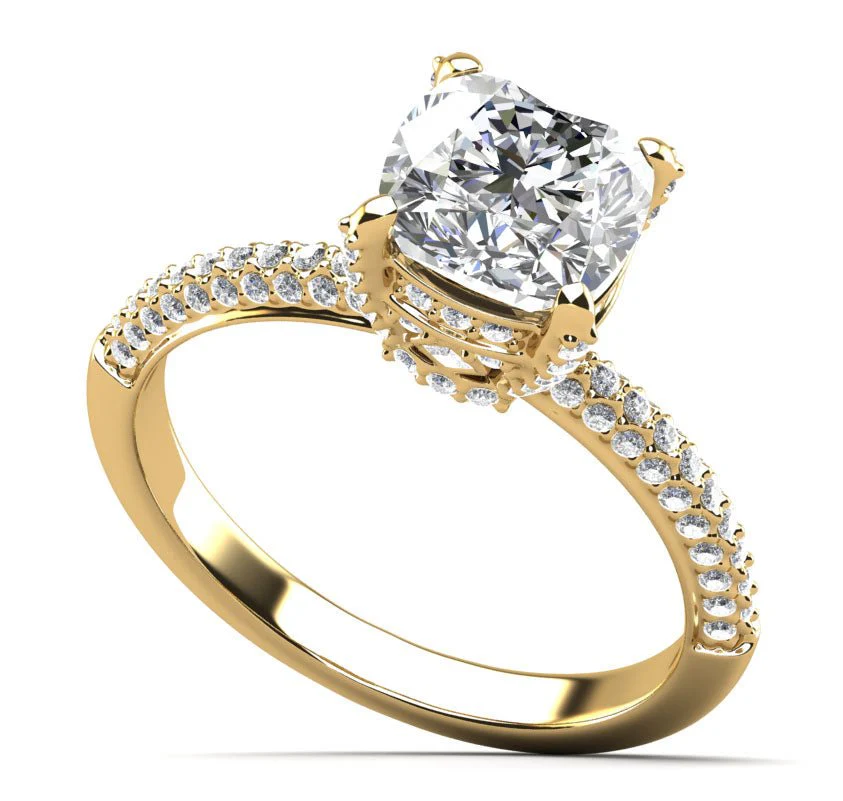 Luxury Lab-Grown Diamond Engagement Ring with 0.90 ct. (0.50 ct. center diamond) - Image 2
