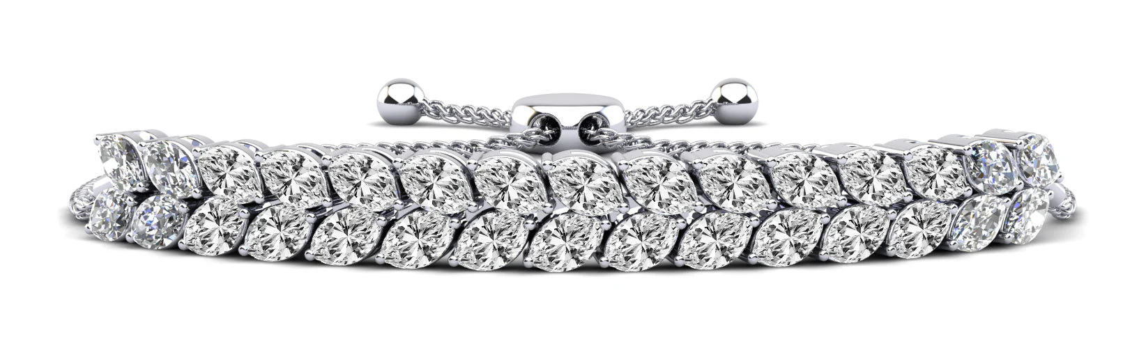 Marquise Dreams Adjustable Lab-Grown Diamond Bracelet with 6.00 ct.(finished) 5x3mm